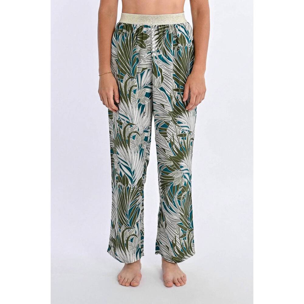 NEW MOLLY BRACKEN safari flowy pants in khaki kala
